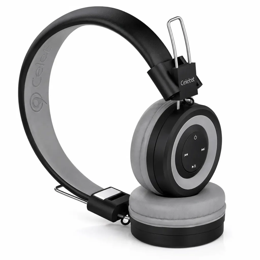 Celebrat A4 Bluetooth headphones front view