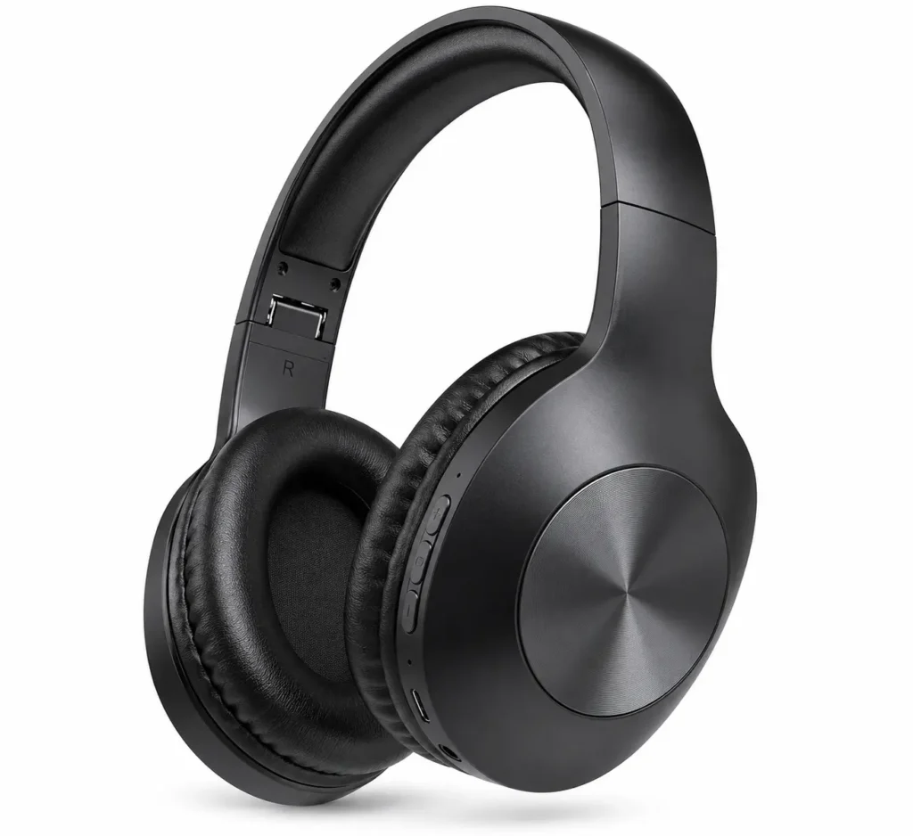 LETSCOM H10 wireless headphones black front view