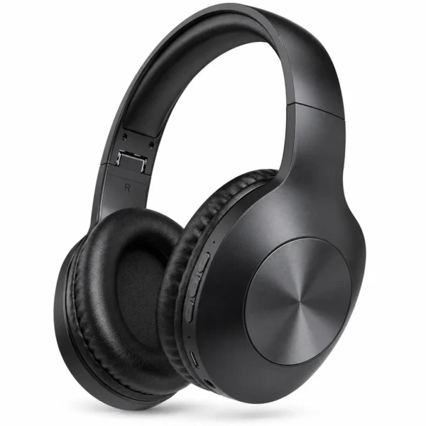 LETSCOM H10 wireless headphones black front view