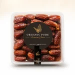 Close-up of Premium Anbara Dates (Amber Khajoor) showing their large size, soft texture, and natural sweetness