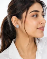 Silver stud earrings online in Pakistan at Pakwall