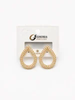 Luxury Drop Earrings for Women displayed on a jewellery card with an elegant drop design and sparkling stones.