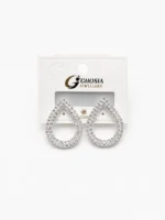 Luxury Drop Earrings for Women close-up featuring an elegant drop design with sparkling stones.