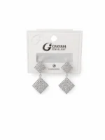 Luxury geometric drop earrings design for women